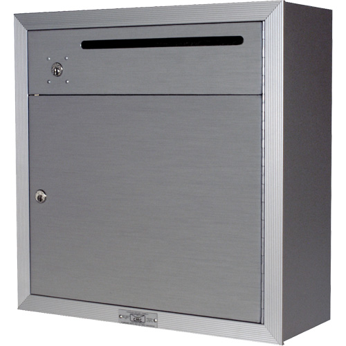Collection Box, Surface -Mounted, 12-3/4" x 16-3/8", 2 Doors, Aluminum Auto-Cam