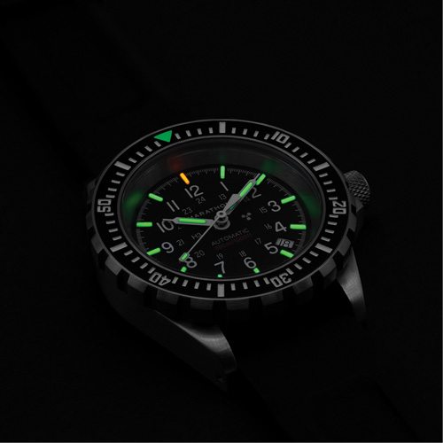 Grande montre automatique de plong&eacute;e, Num&eacute;rique, &agrave; piles, 41 mm, Noir Auto-Cam