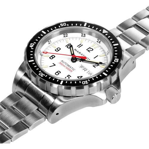 Arctic Edition Jumbo Day/Date Automatic with Stainless Steel Bracelet, Digital, Battery Operated, 46 mm, Silver Auto-Cam