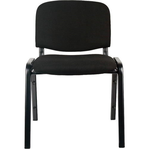Chaises empilables, Tissu, Hauteur 32", Capacit&eacute; 250 lb, Noir Auto-Cam