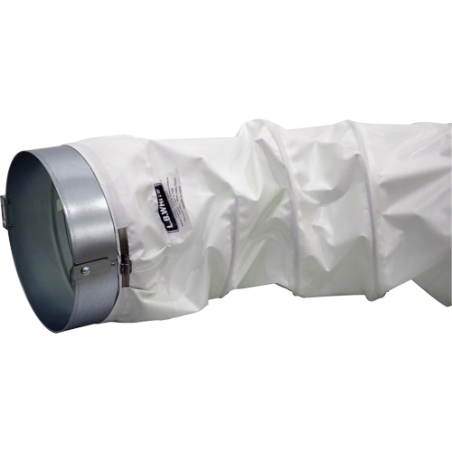 White 12" x 12' Distribution Ducting Kit, Adapter & Clamp Auto-Cam