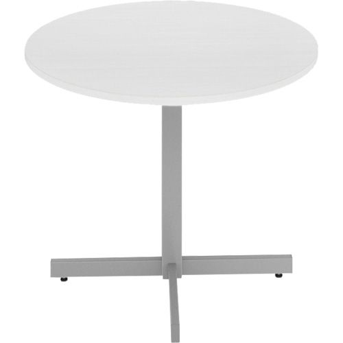 Table ronde &agrave; hauteur r&eacute;glable Newland, 36" lo x 36" la x 29" h, Dessus de 1", Stratifi&eacute;/Polypropyl&egrave;ne, Blanc Auto-Cam