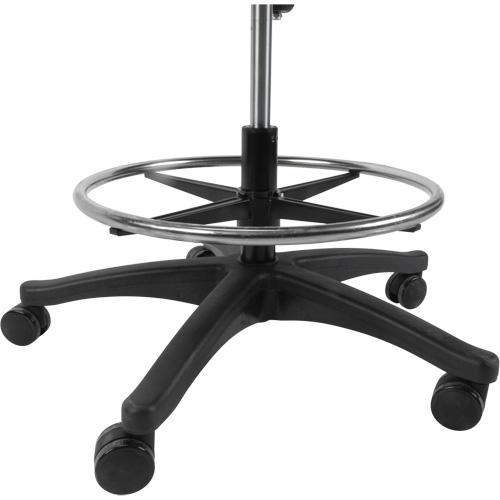 Mesh Work Stool, Mobile, Adjustable Height, 450 lbs. Capacity Auto-Cam