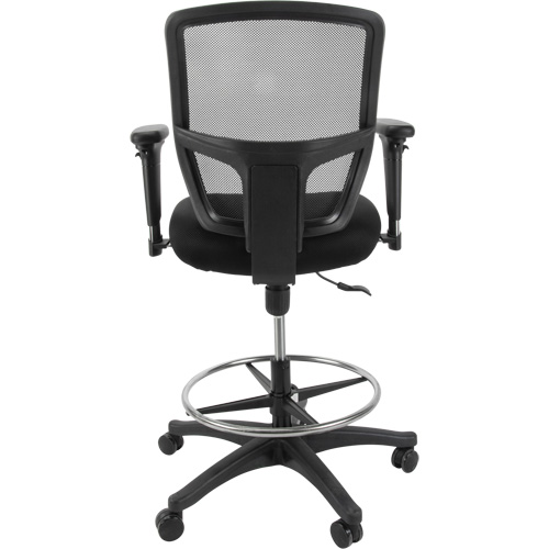 Mesh Work Stool, Mobile, Adjustable Height, 450 lbs. Capacity Auto-Cam