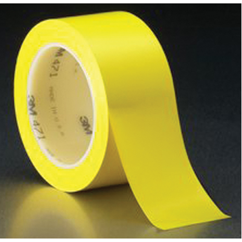471 Vinyl Tape, 50.8 mm (2") W x 32.9 m (108') L, 5.3 mils, Yellow Auto-Cam