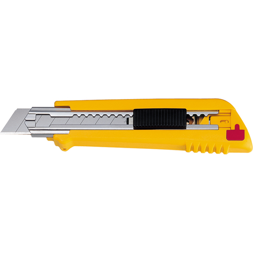 Multi-Blade Knife, 18 mm, Silver, Heavy-Duty, Plastic Handle Auto-Cam