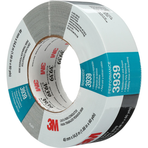 3939 Duct Tape, 9 mils, Silver, 48 mm (2") x 55 m (180') Auto-Cam