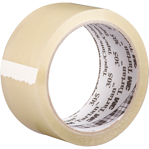 Ruban d'emballage Tartan 305, Adh&eacute;sif Acrylique, 1,6 mil, 48 mm (2") x 100 m (328') Auto-Cam