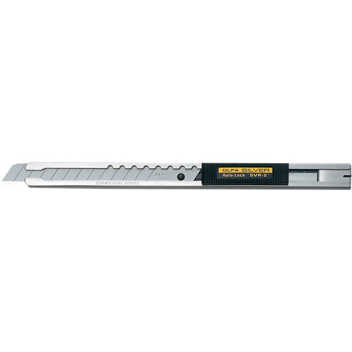 Standard-Duty Precision Knife, 9 mm, Stainless Steel, Stainless Steel Handle Auto-Cam