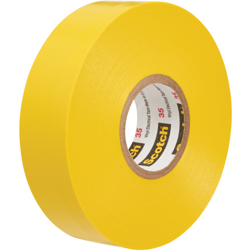 Scotch&reg; 35 Colour Coded Tape, 12.7 mm (1/2") x 6.1 m (20'), Yellow, 7 mils Auto-Cam