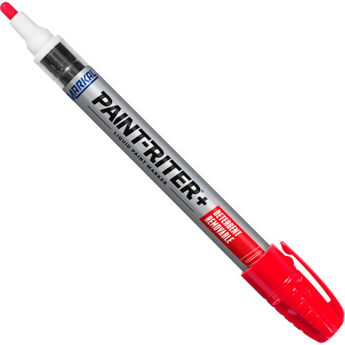 Paint-Riter&reg;+ Detergent Removable Paint Marker, Liquid, Red Auto-Cam