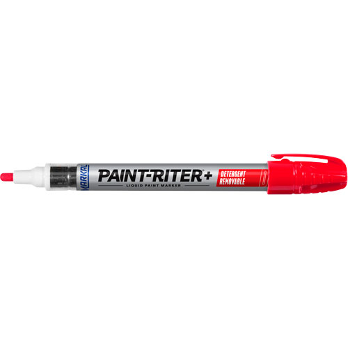 Paint-Riter&reg;+ Detergent Removable Paint Marker, Liquid, Red Auto-Cam