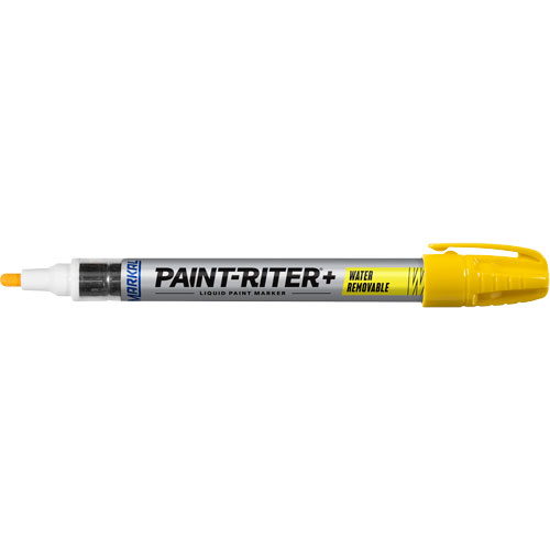 Marqueur &agrave; la peinture nettoyable &agrave; l'eau Paint-Riter+, Liquide, Jaune Auto-Cam