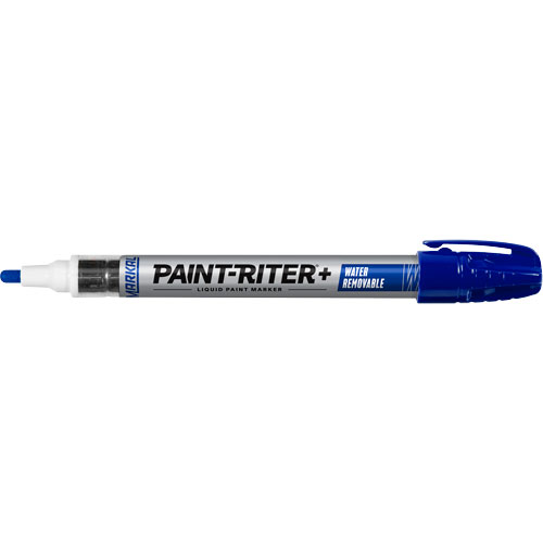 Marqueur &agrave; la peinture nettoyable &agrave; l'eau Paint-Riter+, Liquide, Bleu Auto-Cam