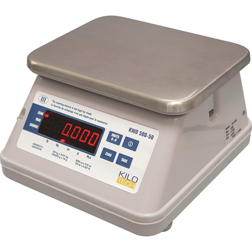 Digital Bench Top Scale With Dual Display, 5.5 lbs. / 2.5 kg Cap., 0.002 lbs. / 0.001 kg Graduations Auto-Cam