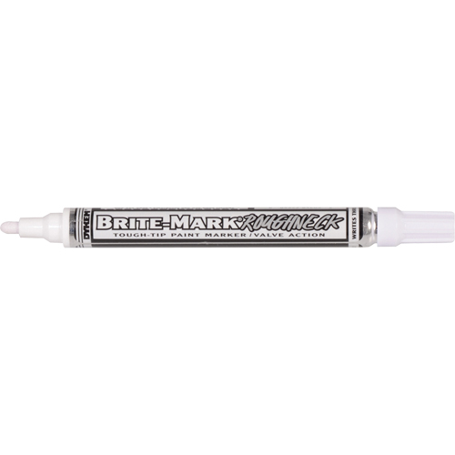 Brite-Mark&reg; RoughNeck Marker, Liquid, White Auto-Cam