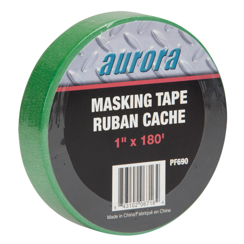 Painters Masking Tape, 25 mm (1") x 55 m (180'), Green Auto-Cam
