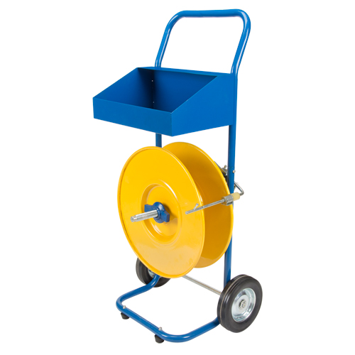 Distributeur de feuillards, Feuillard Polyester/Polypropyl&egrave;ne, Dia de noyau 8", largeur de rouleau 8" Auto-Cam