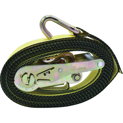 Tendeurs d'arrimage &agrave; cliquet, Crochet en J, 2" , 16' , Charge d'utilisation max. 10 000 lb Auto-Cam