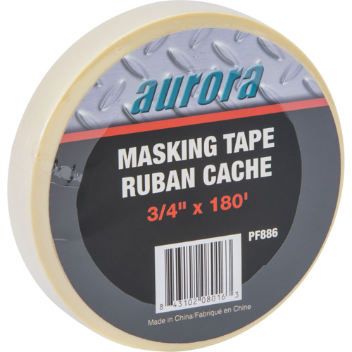 General Purpose Masking Tape, 18 mm (3/4") x 55 m (180'), Beige Auto-Cam