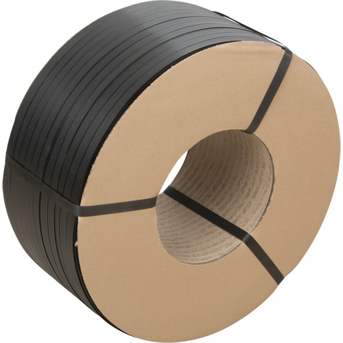 Feuillard, Polypropyl&egrave;ne, 5/8" la x 6000' lo, Noir, Calibre Manuel Auto-Cam