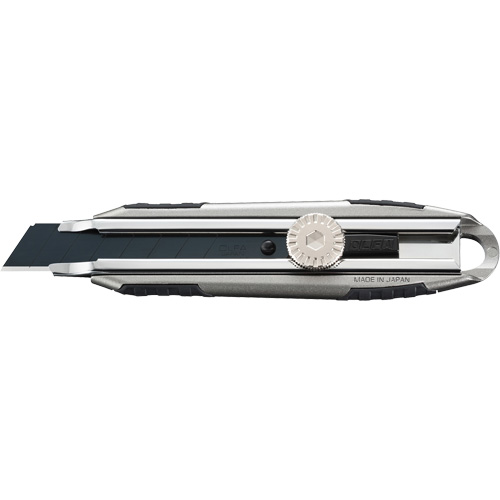 Knife with Ratchet Lock, 18 mm, Carbon Steel, Heavy-Duty, Aluminum Handle Auto-Cam