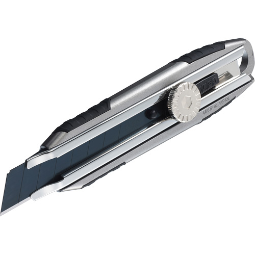 Knife with Ratchet Lock, 18 mm, Carbon Steel, Heavy-Duty, Aluminum Handle Auto-Cam