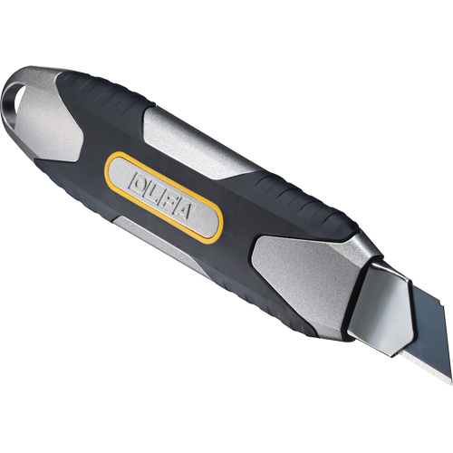 Knife with Ratchet Lock, 18 mm, Carbon Steel, Heavy-Duty, Aluminum Handle Auto-Cam