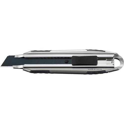 Knife with Auto-Lock, 18 mm, Carbon Steel, Heavy-Duty, Aluminum Handle Auto-Cam
