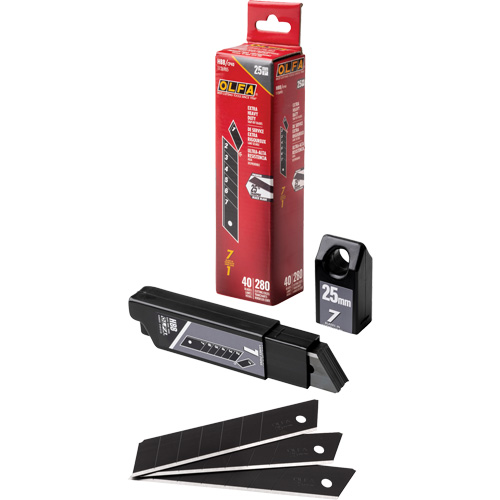 Lames de rechange noires tr&egrave;s aiguis&eacute;es, Style Cassable Auto-Cam