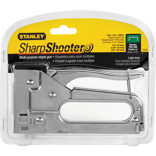 Light-Duty Staple Gun, 5/16"/1/4"/3/8" Staples Auto-Cam