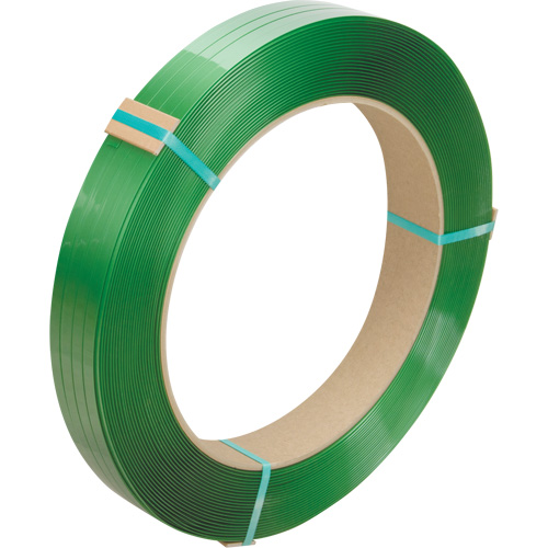 Strapping, Polyester, 1/2" W x 3380' L, Green, Manual Grade Auto-Cam