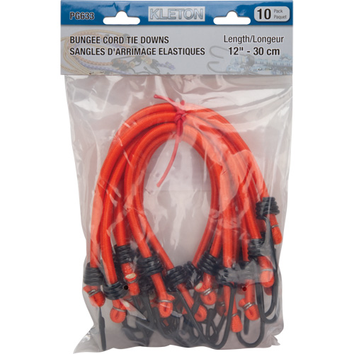 Bungee Cord Tie Downs, 12" Auto-Cam