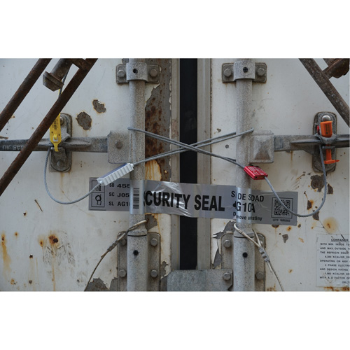 High Security Security Seal, 12", Metal, Cable Seal Auto-Cam