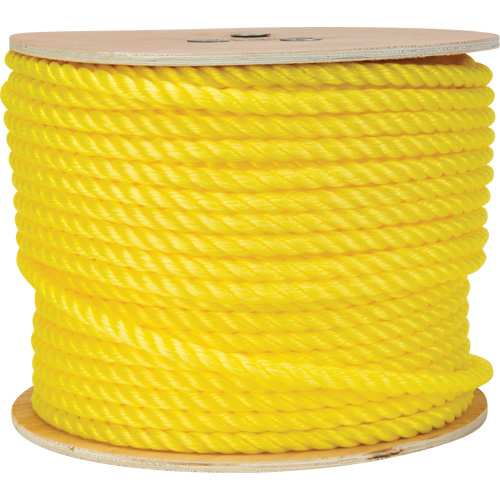 Corde jaune tress&eacute;e 1/2", Polypropyl&egrave;ne, 335' Auto-Cam