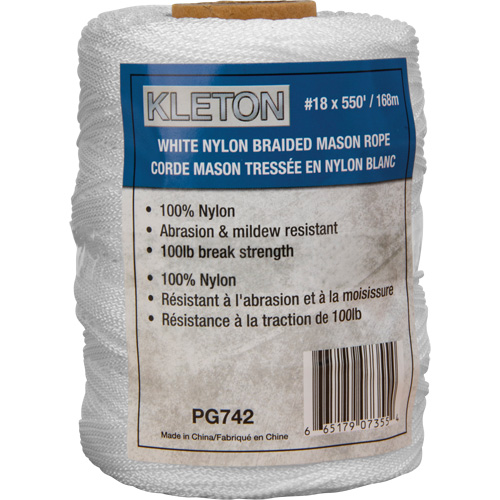 #18 Braided Mason Rope, Nylon, 550' Auto-Cam
