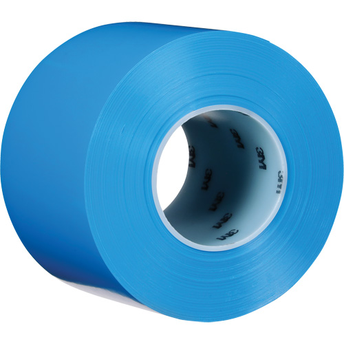 Durable Floor Marking Tape 971, 4" x 108', Vinyl, Blue Auto-Cam