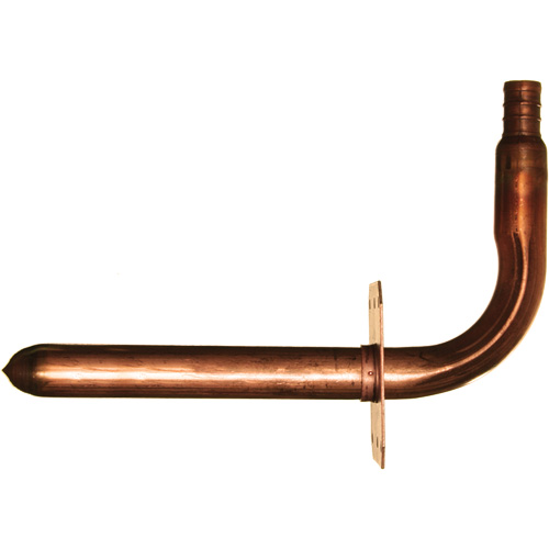 Coude &agrave; embout &agrave; collet avec support, Cuivre, 1/2" x 3-1/2" x 6" Auto-Cam