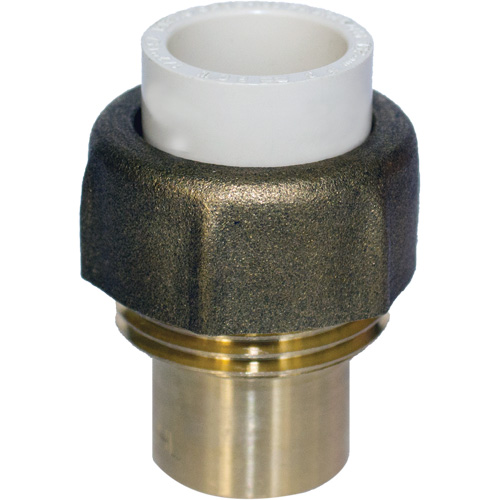 Pipe Union, 1/2", CPVC, Hub x Sweat Auto-Cam