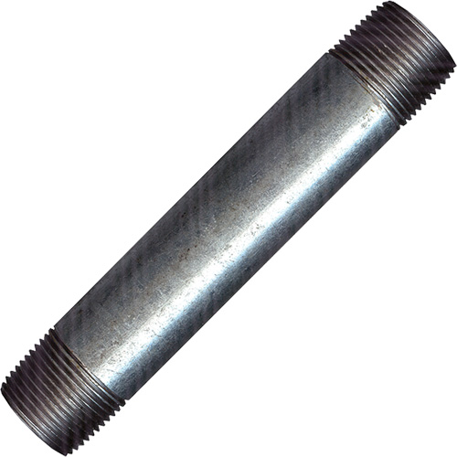 Raccord long, Galvanis&eacute;, 1/2", NPT x NPT Auto-Cam