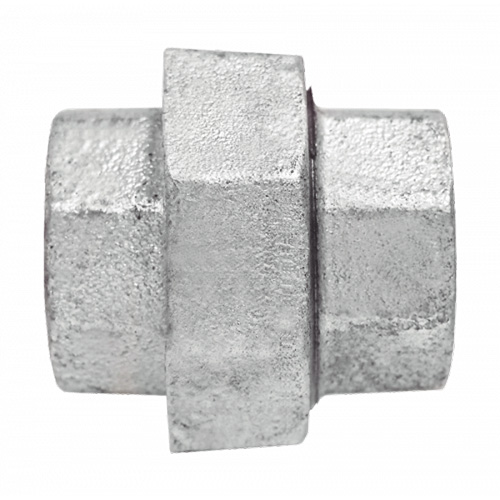 Union Pipe Fitting, 1/8", Galvanized Iron, FPT Auto-Cam