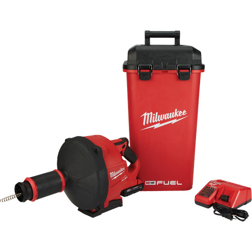 Serpentin de vidange M18 Fuel avec Cable Drive et c&acirc;ble 5/16", &eacute;lectrique, 1/4" x 50'/3/8" x 35' Auto-Cam