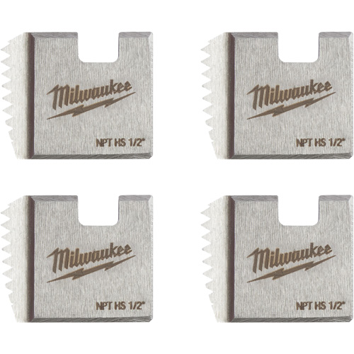 Matrices de tuyauterie portables NPT, Pour tuyau de 1/2", Alliage/Acier rapide Auto-Cam