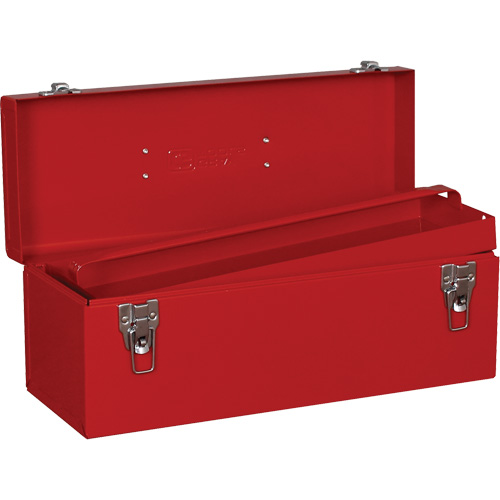 Tool Box, 7-1/8" D x 19" W x 7-1/2" H, Red Auto-Cam