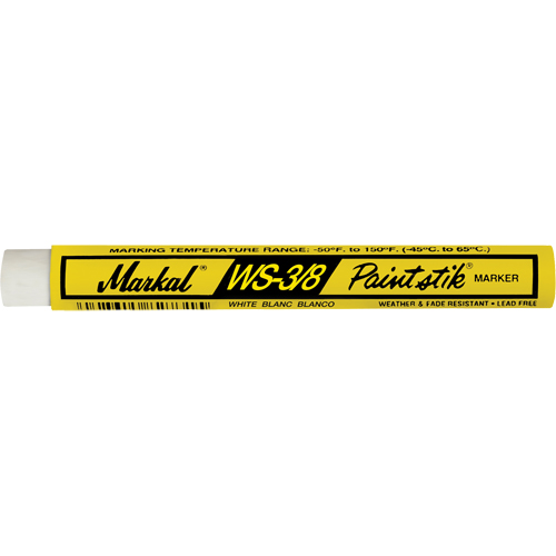 B&acirc;ton de peinture WS-3/8 Paintstik, B&acirc;ton plein, Blanc Auto-Cam