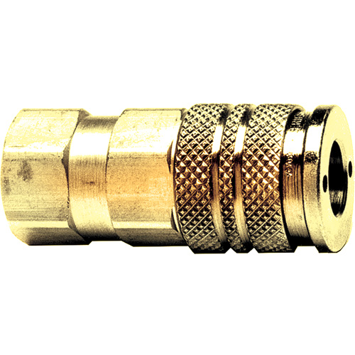 Automatic One-Handed Quick Disconnect, Brass, 1/4" x 3/8" Auto-Cam