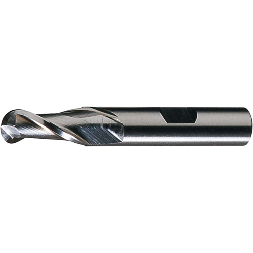 CLEVELAND Centre Cutting Ball Nose Single End Finishers, 3/4" Dia., 2 Flutes, High Speed Steel Auto-Cam
