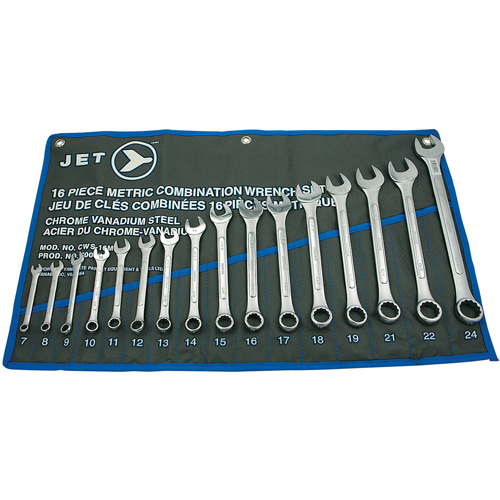 CWS-16M Raised Panel Wrench Set, Combination, 16 Pieces, Metric Auto-Cam
