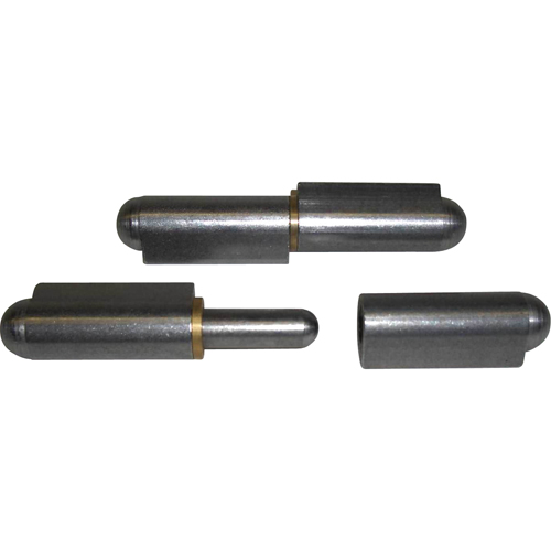 2-Piece Weld-On Hinges, 5/8" Dia. x 4" L, Stainless Steel w/Fixed Stainless Steel Pin Auto-Cam