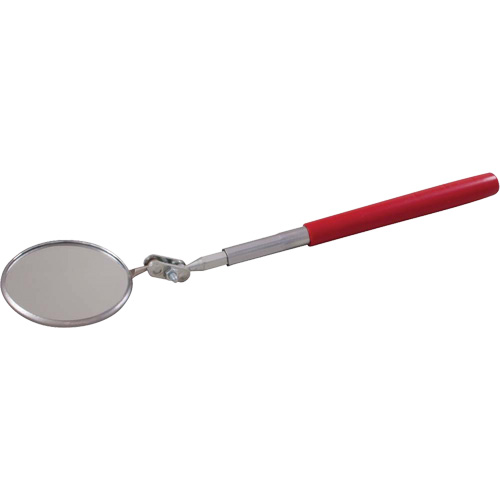 Inspection Mirror, Circular, 2-1/4" L x 2-1/4" W, Telescopic Auto-Cam